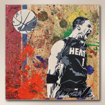 Sport Painting - basketball 14 impressionist